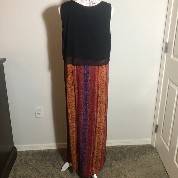 ✨ Vintage Made in USA Embroidered Maxi Dress – Size 12 ✨ - Picture 6 of 12